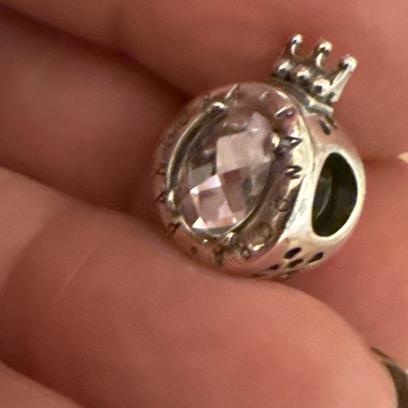 Pandora Silver Crown Charm - Picture 3 of 5